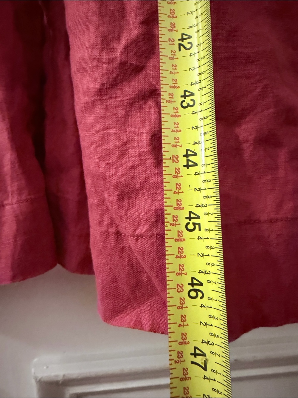J. Jill Love Linen Sleeveless Button Front Midi Shirtdress red 2X Tie Belt - Picture 4 of 6